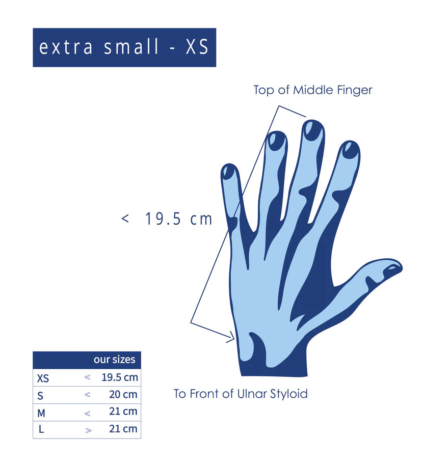 Size guide for Extra Small
